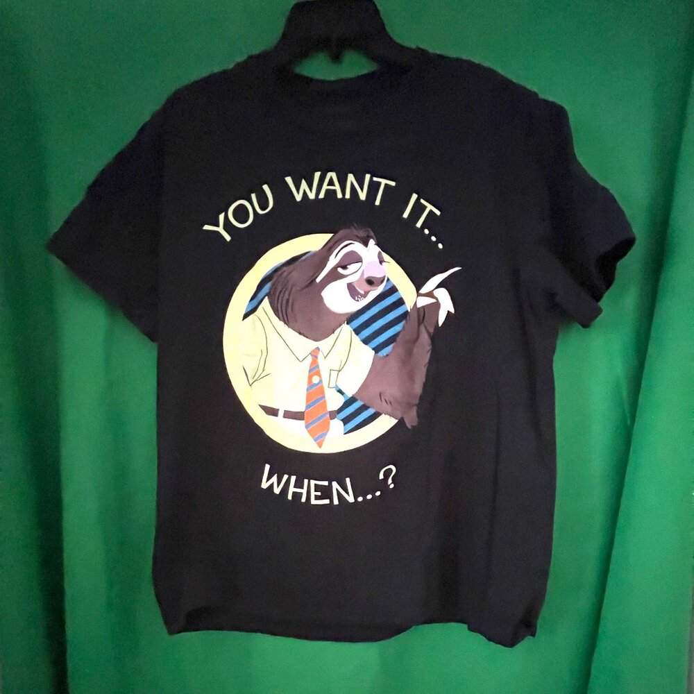 Vintage Disney Store "You Want It ...When?" Tee shirt mens Large